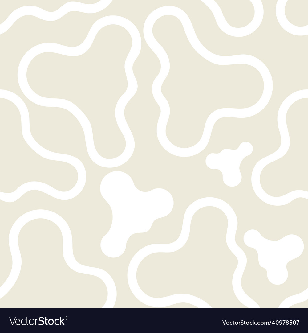Seamless pattern smooth elements like clouds vector image Seamless pattern smooth elements like clouds