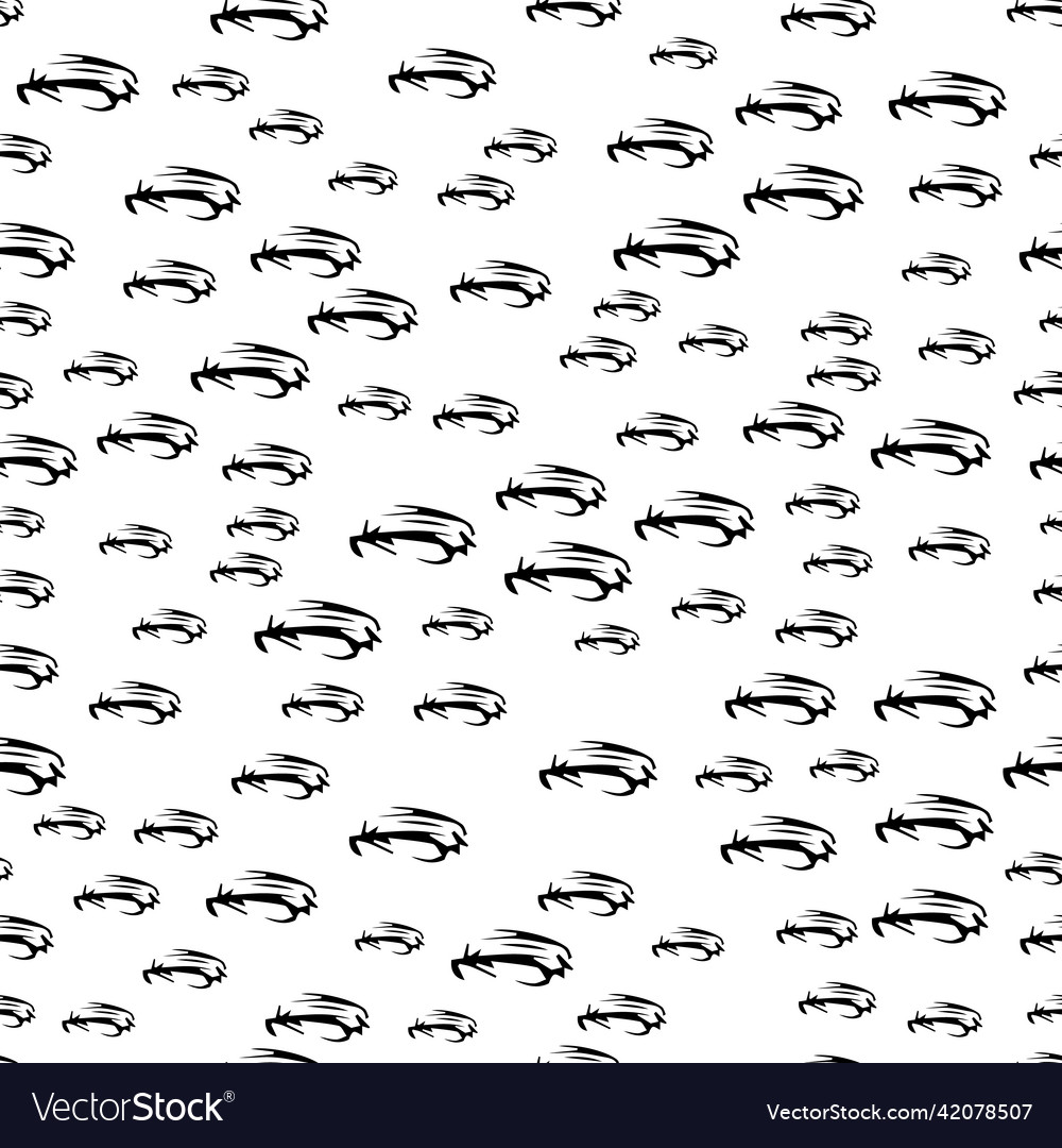 Seamless pattern with sketch oval shape