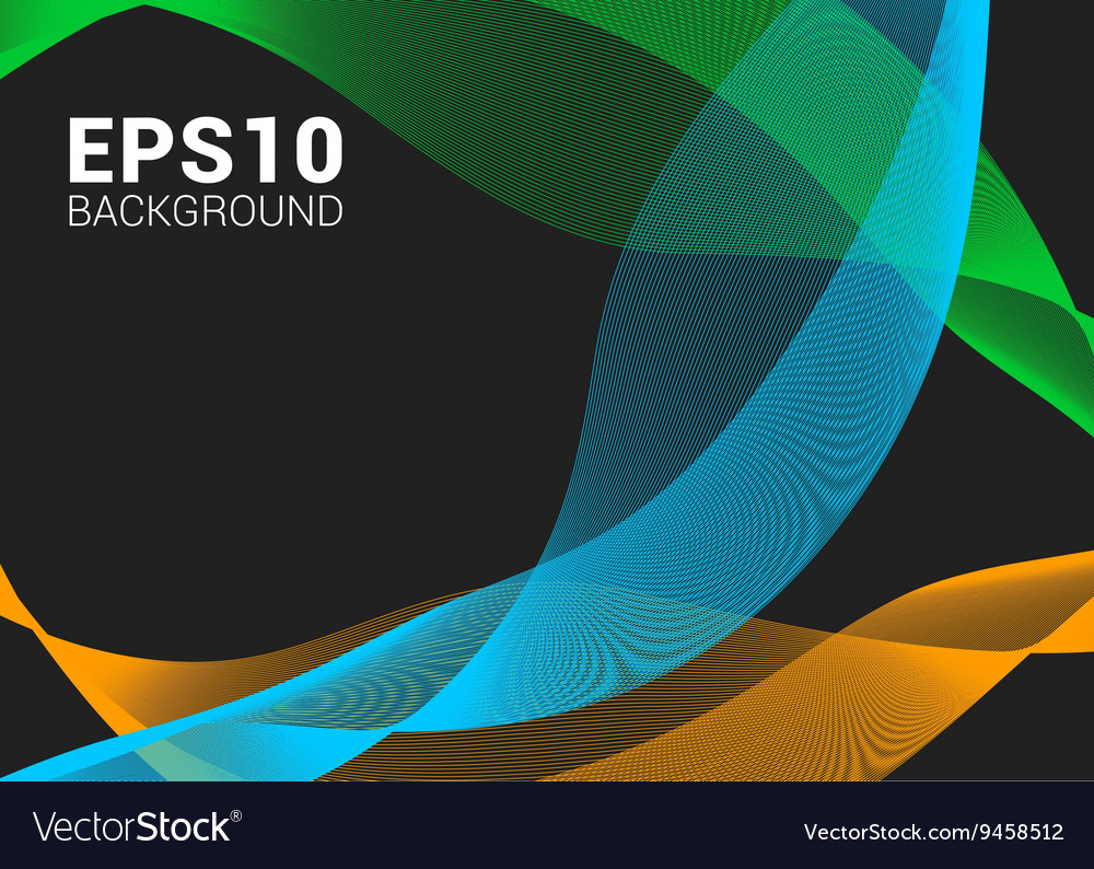 Abstract colorful background with wave