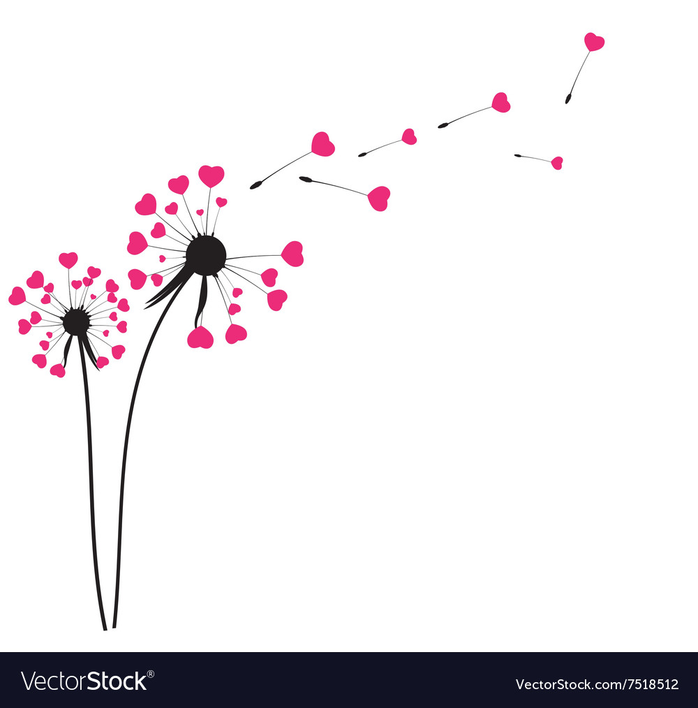 Abstract dandelion background