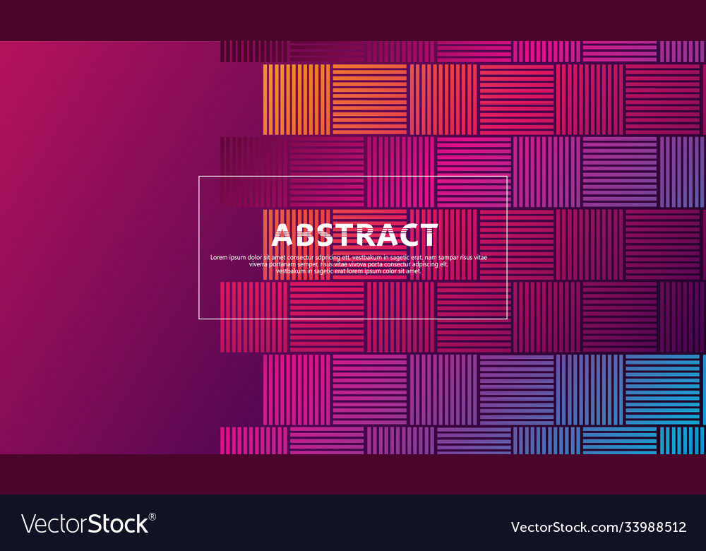 Abstract lines on rectangular shape background vector image Abstract lines on rectangular shape background