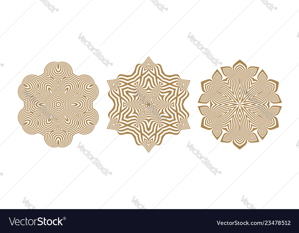 Abstract Snowflake Patterns