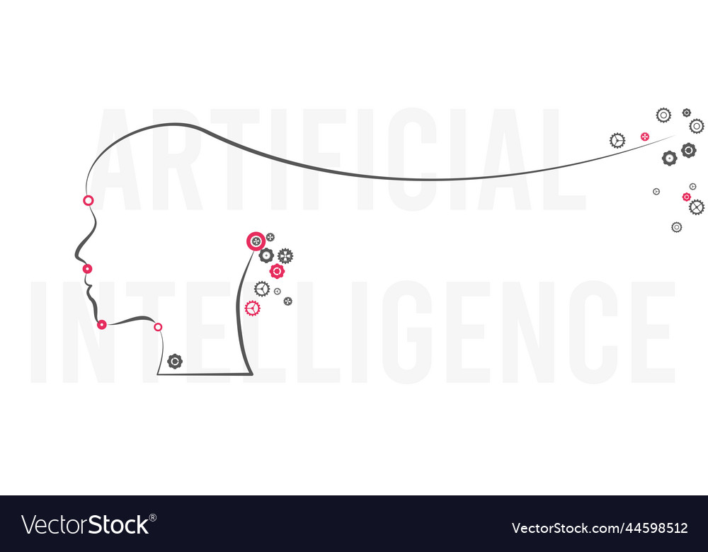 Conceptual technology of artificial intelligence vector image Conceptual technology of artificial intelligence