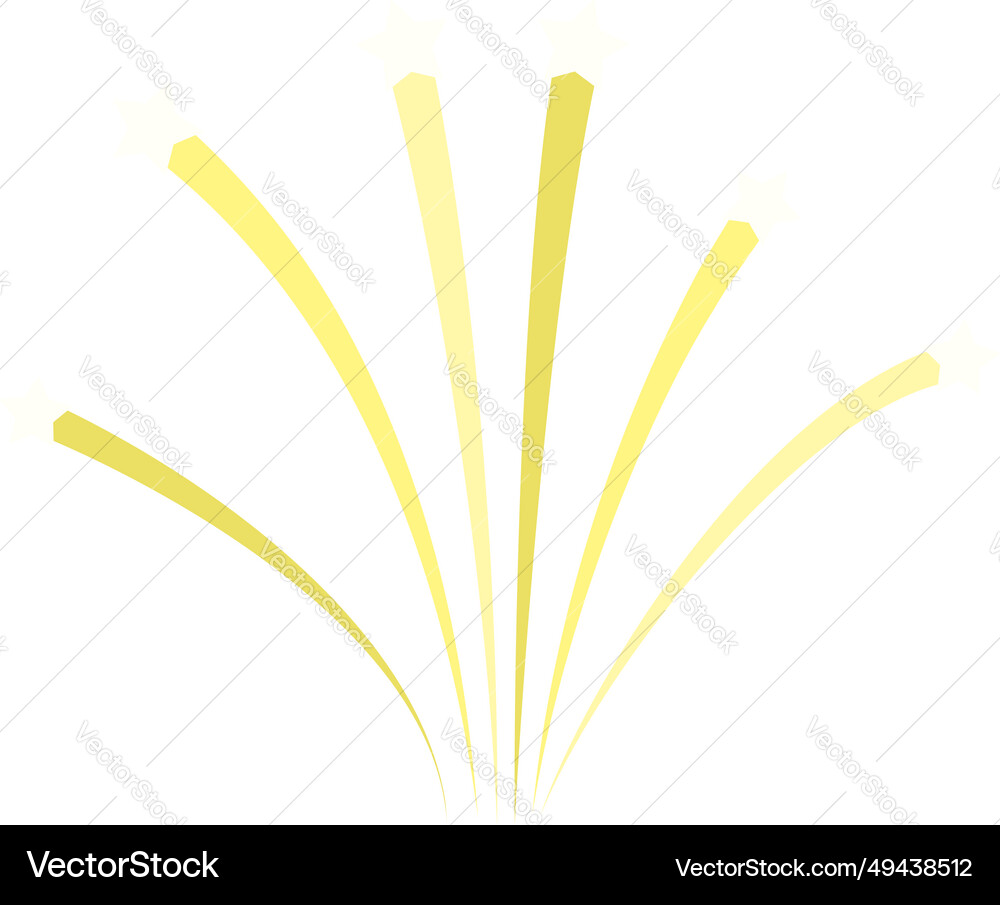 Firework Unlit Simple Fireworks simple element Royalty Free Vector Image