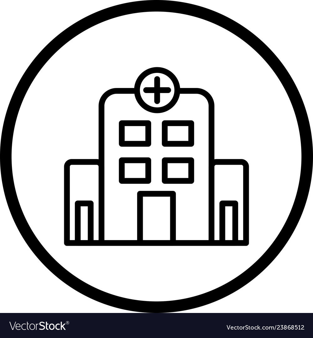 Hospital icon Royalty Free Vector Image - VectorStock