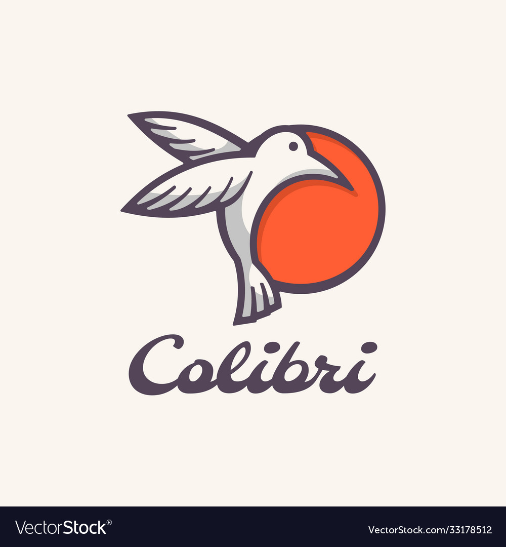 Logo bird simple mascot style