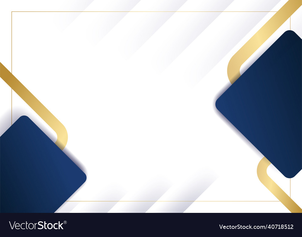 Modern blue and gold abstract background Vector Image