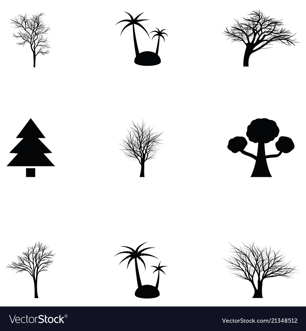 Tree icon set