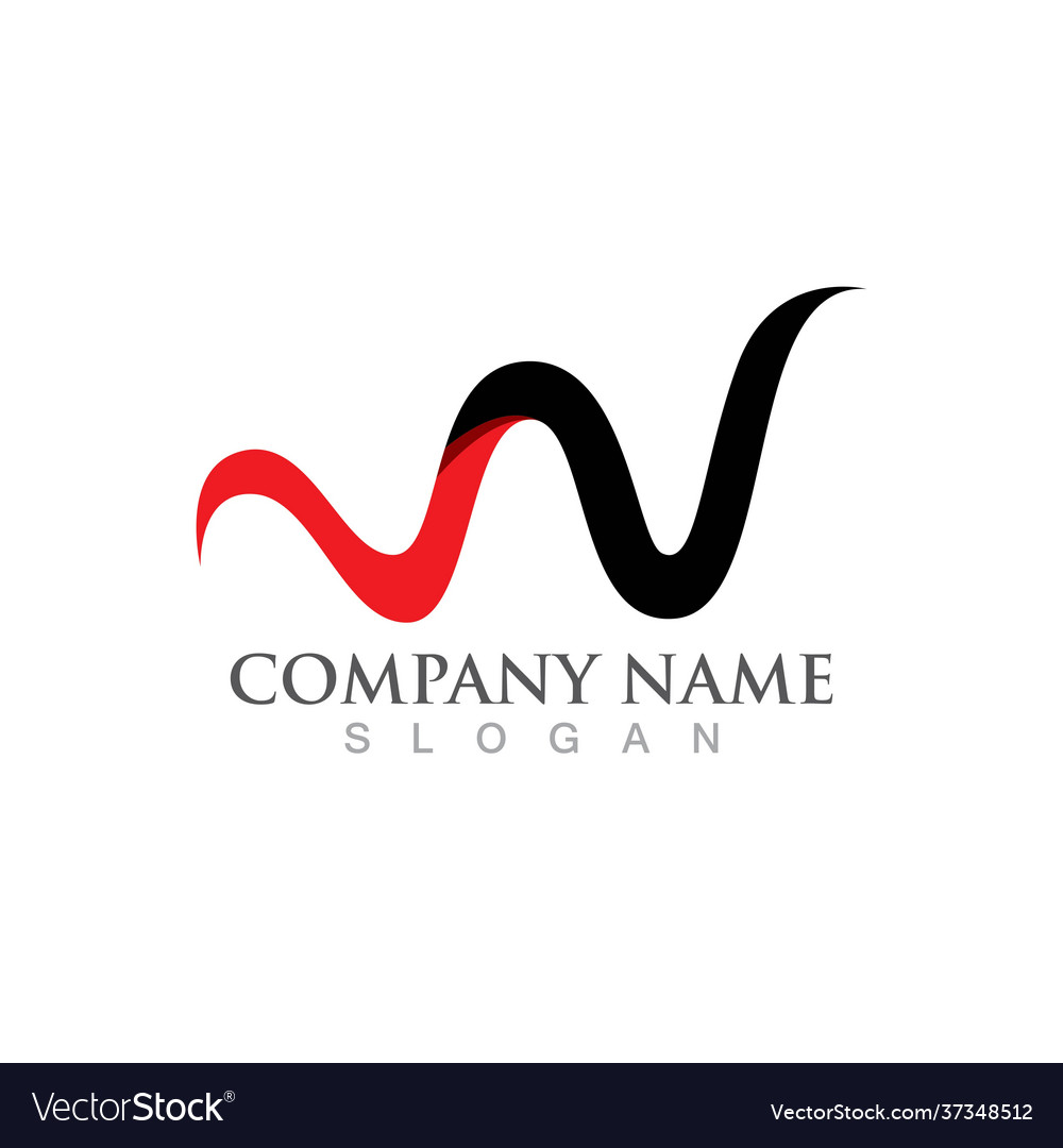 W letter logo template Vector Image W letter logo template
