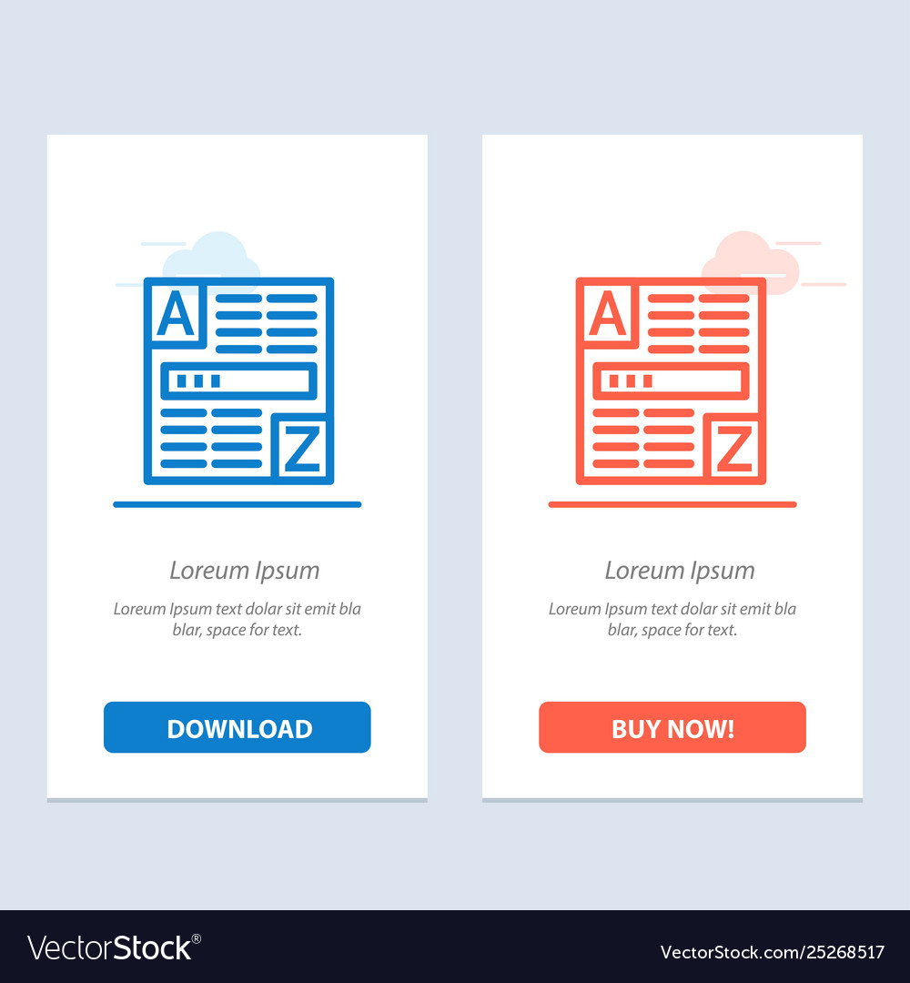 Browser web code internet blue and red download vector image Browser web code internet blue and red download