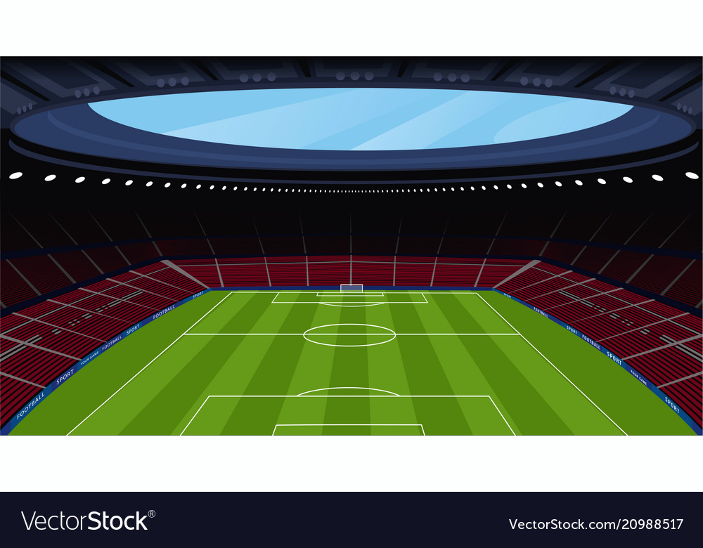 Empty Soccer Stadium View