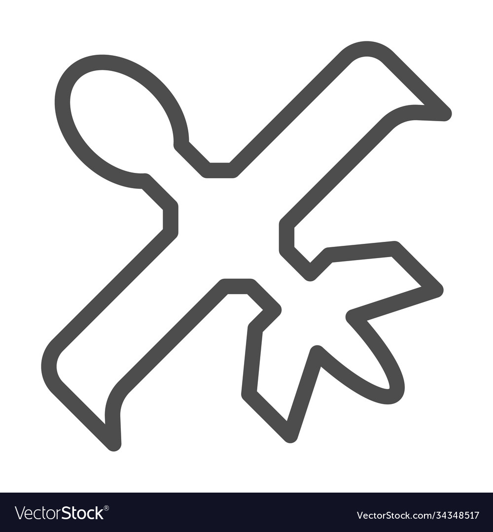 Robotic scout line icon robotization concept Vector Image Robotic scout line icon robotization concept