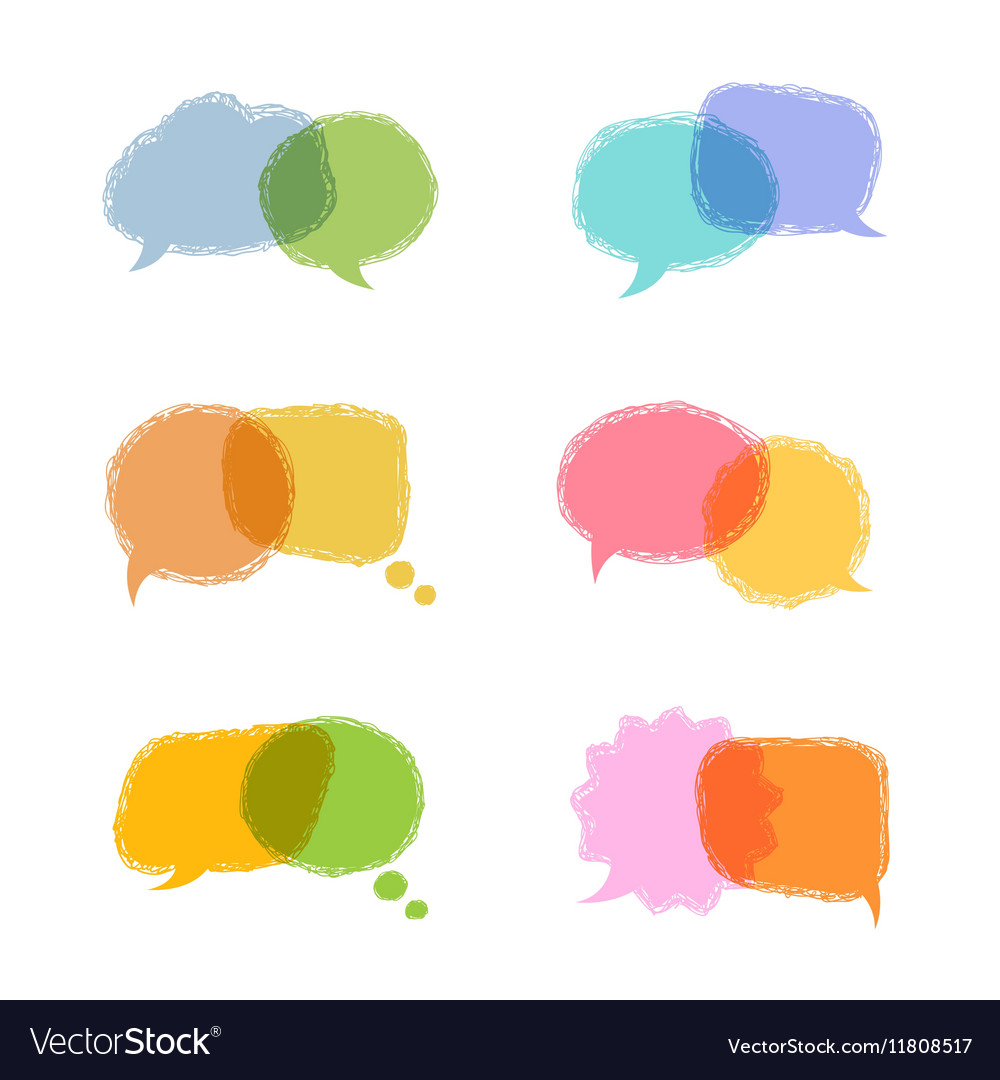 Speech bubbles w