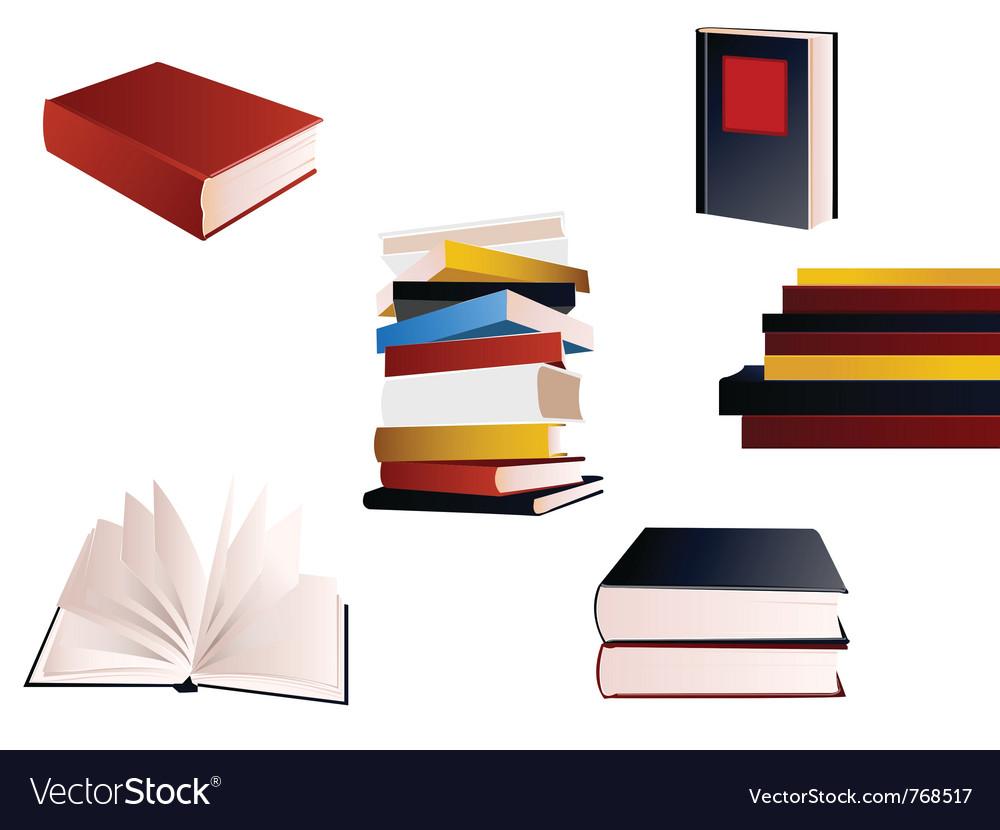 Stacks of Books - 3D Rendering