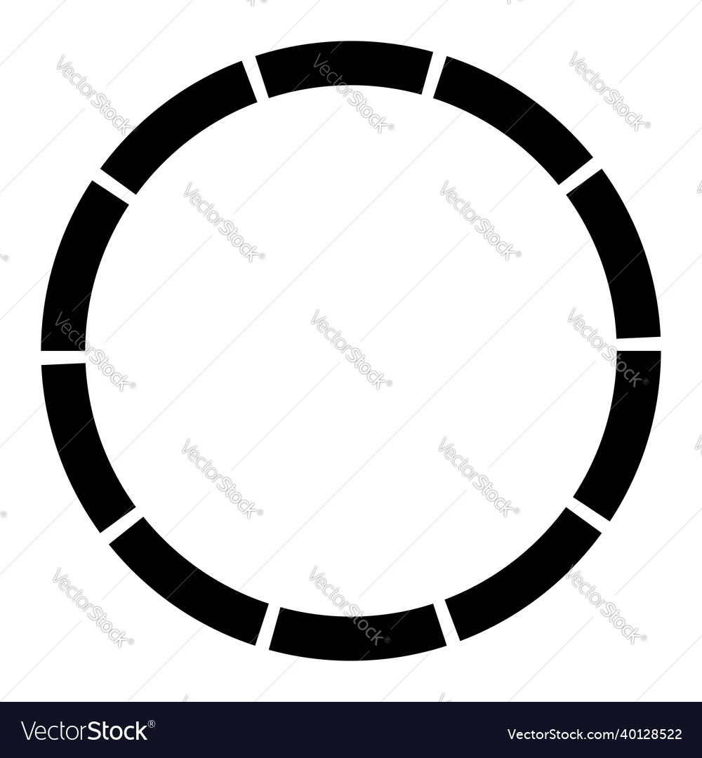 10 Teilschnitt segmentiert Kreis abstrakt gestrichelt vector image 10 Teilschnitt segmentiert Kreis abstrakt gestrichelt