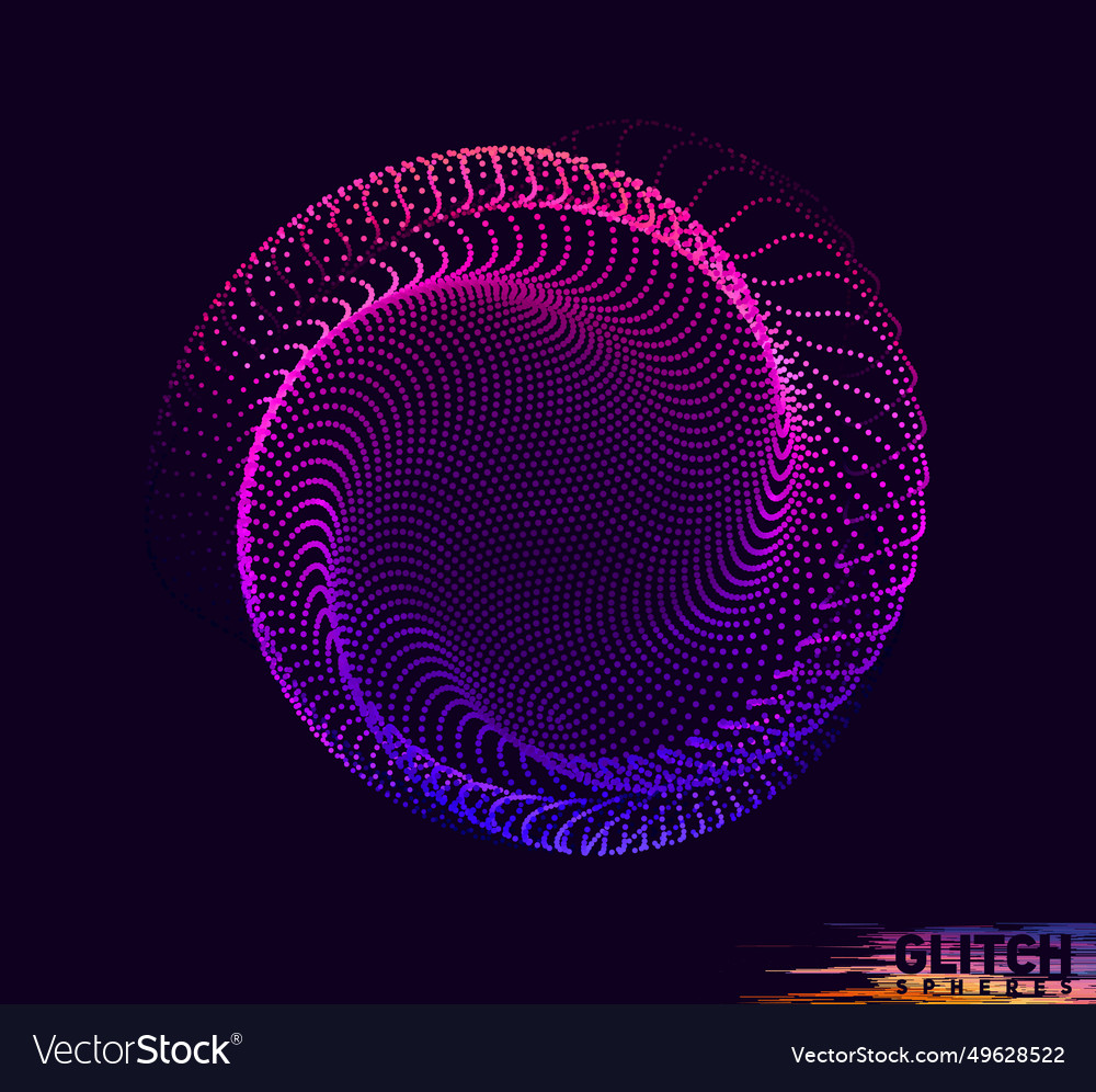 Abstract colorful mesh on dark background vector image Abstract colorful mesh on dark background