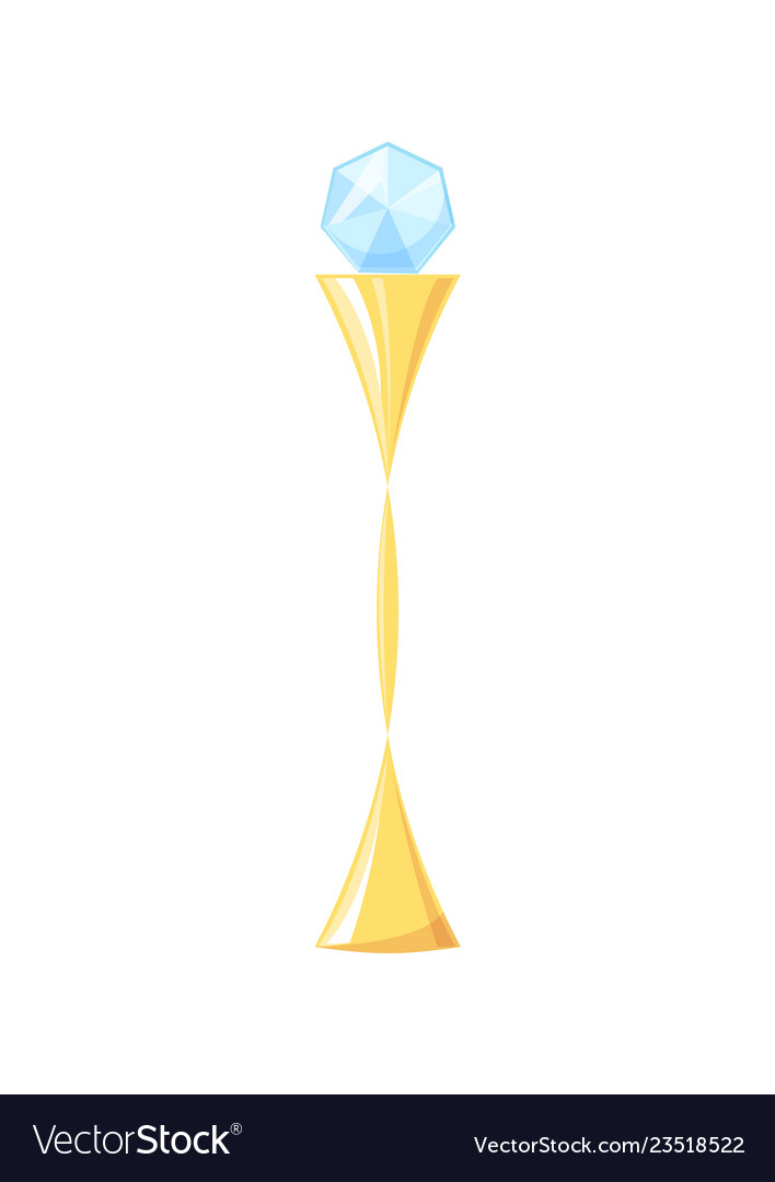 Award made of gold and glass