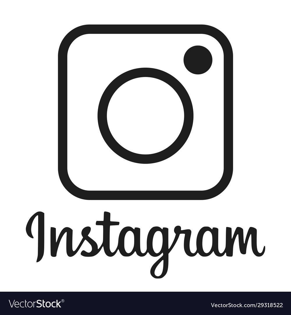 Instagram Logo Vector Black And White