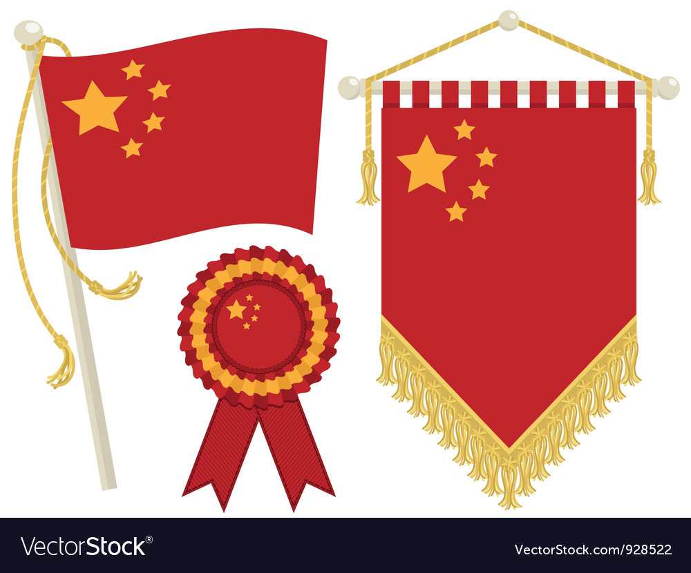 China flags