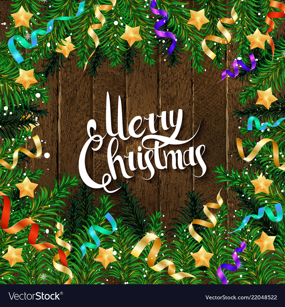 Christmas or new year decoration banner Royalty Free Vector