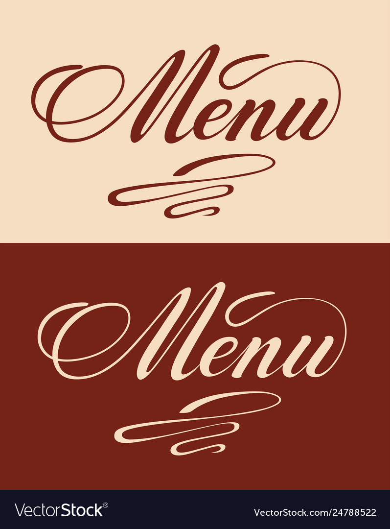 Menu title