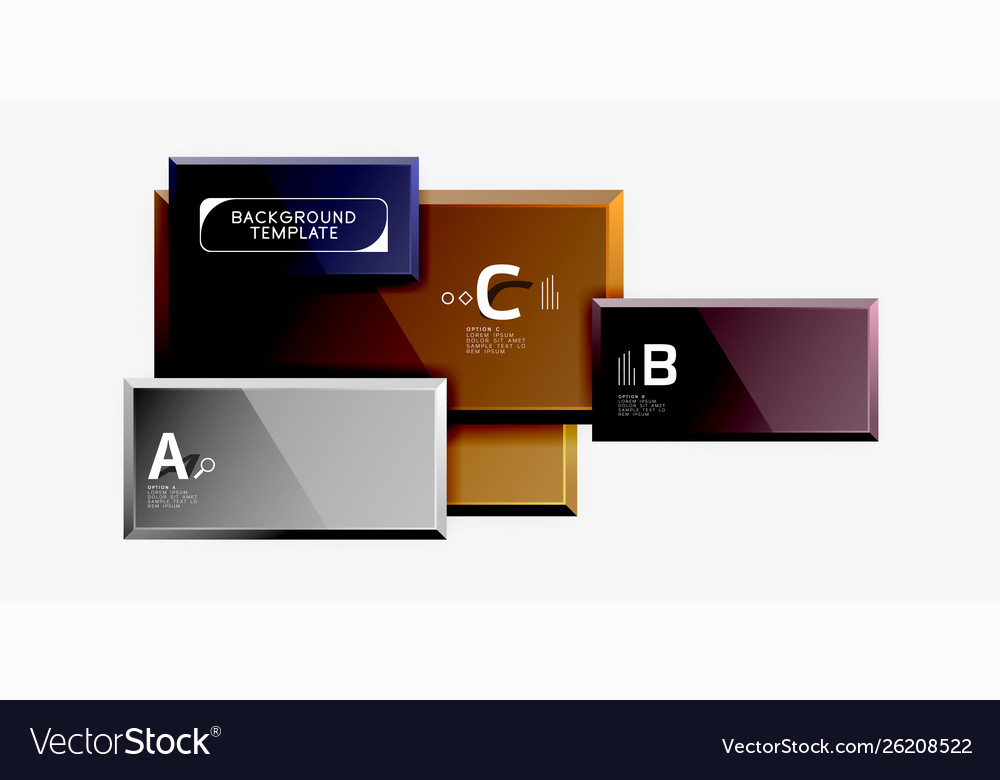 Minimal square banner abstract background