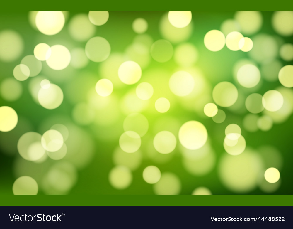 Nature green bokeh soft light abstract background Vector Image Nature green bokeh soft light abstract background