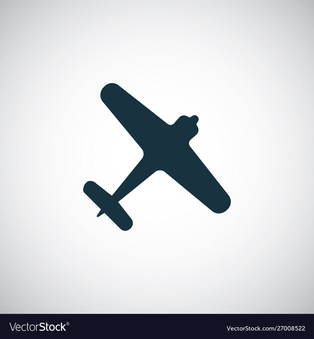 Plane icon simple flat element concept design