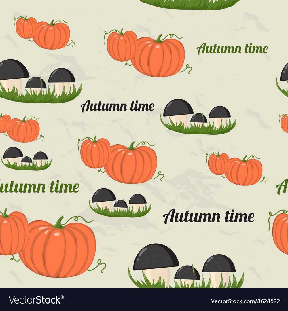 Seamless pattern with autumn elements