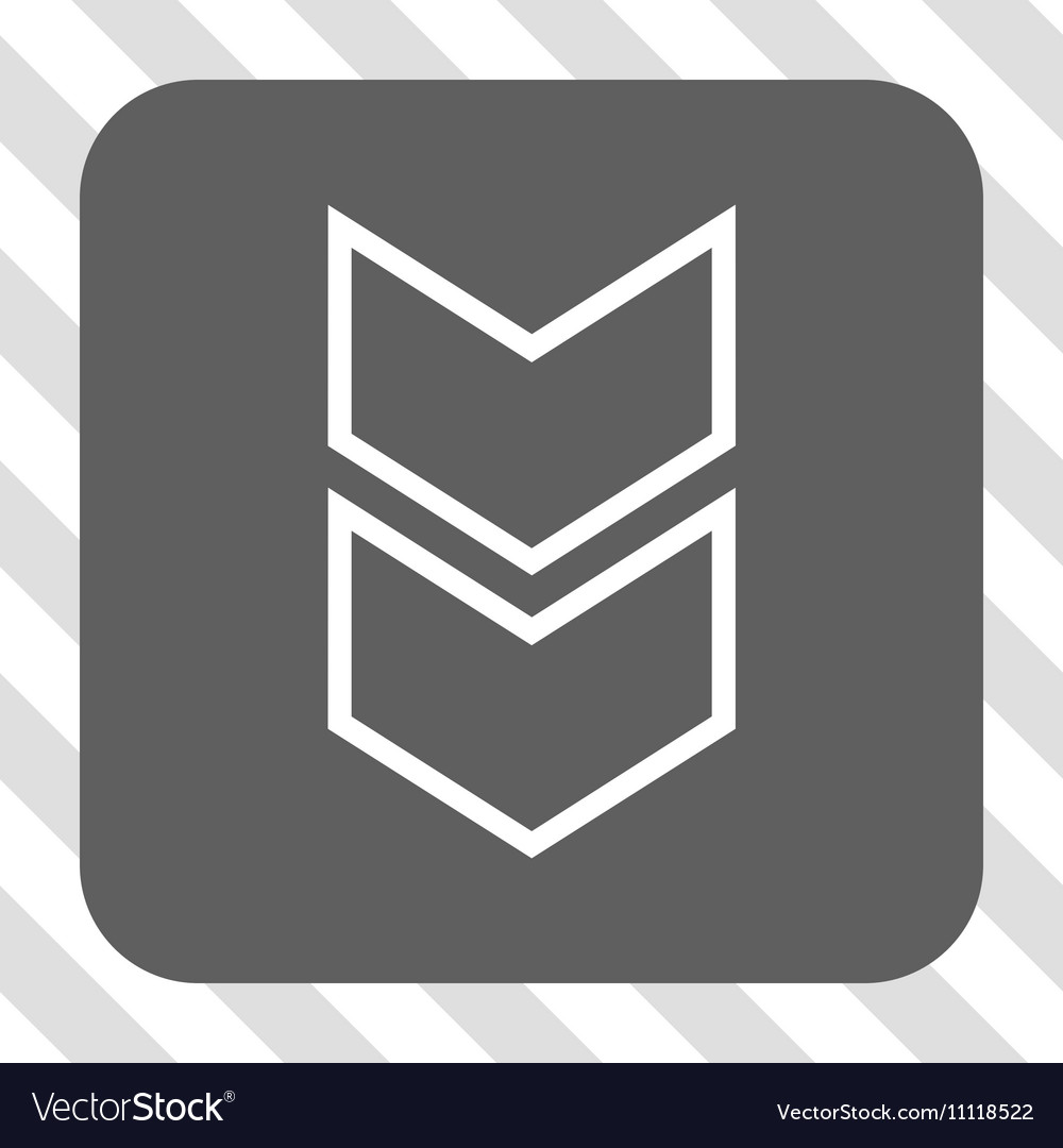 Shift down rounded square button