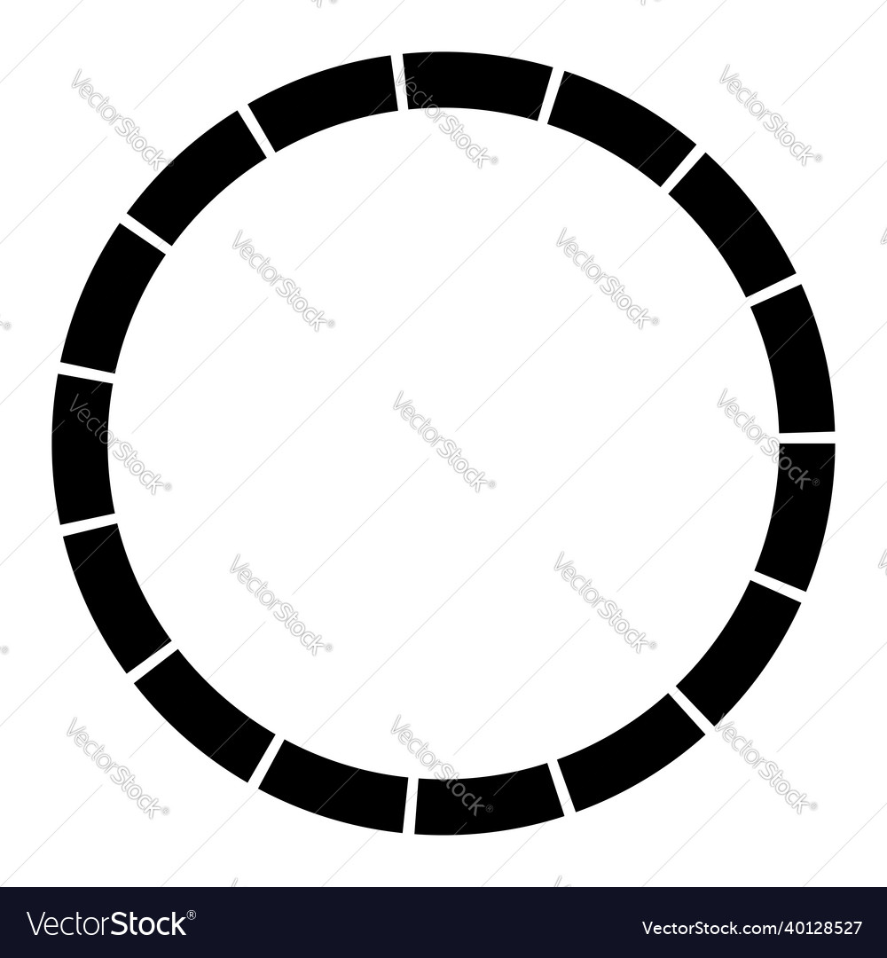 16 Teilschnitt segmentiert Kreis abstrakt gestrichelt vector image 16 Teilschnitt segmentiert Kreis abstrakt gestrichelt