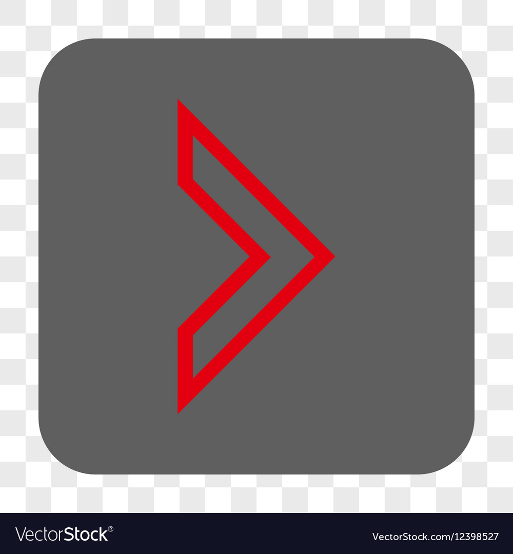 Arrowhead right rounded square button