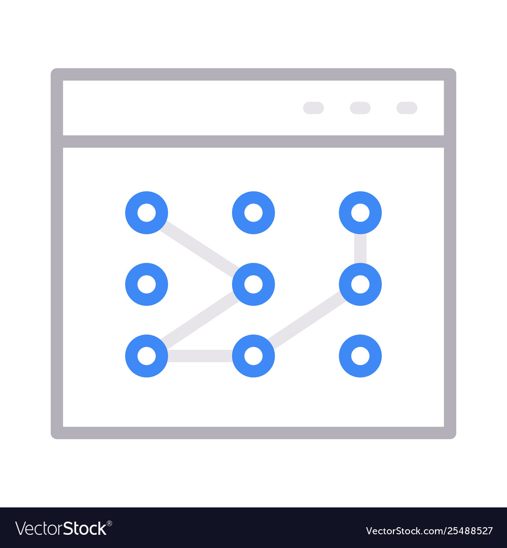 Browser pattern vector image Browser pattern
