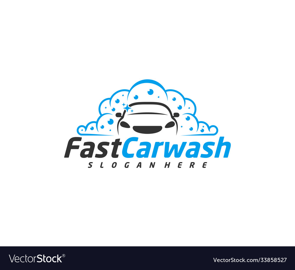 Car wash logo designs concept automotive Vector Image