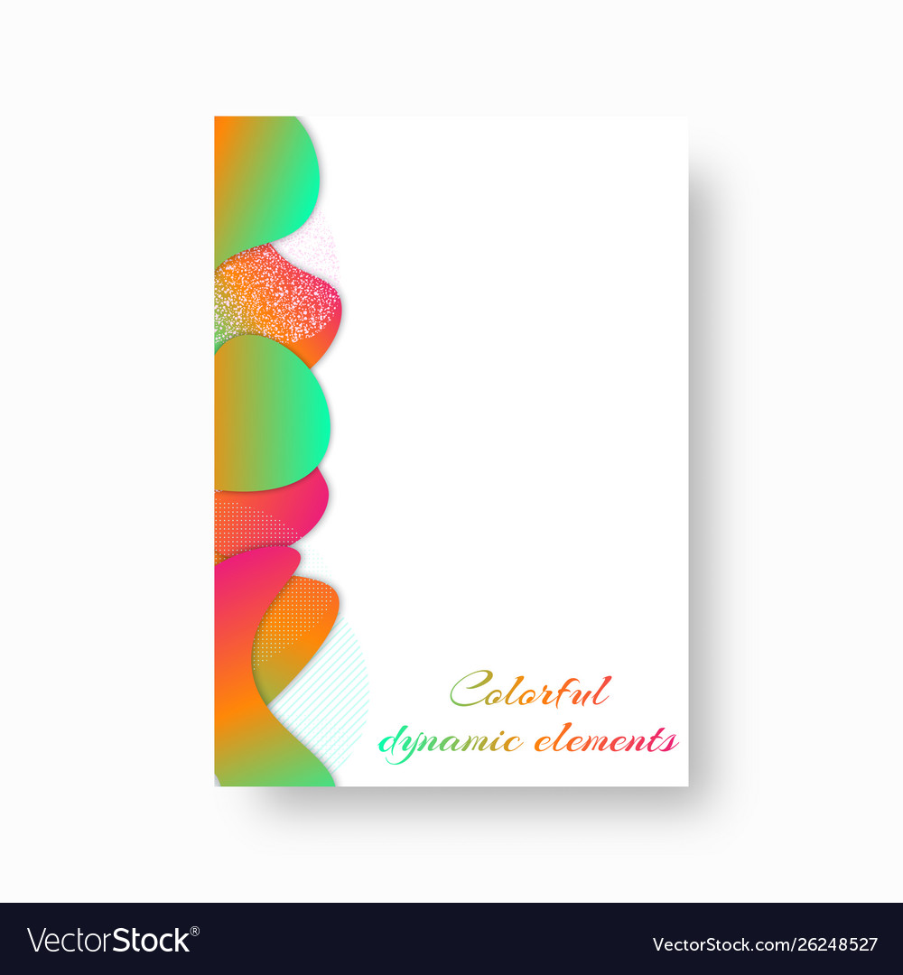 Dynamic elements on a rectangular background
