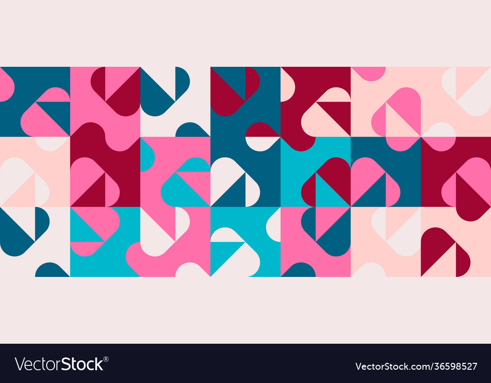 Horizontal abstract pattern design vector image Horizontal abstract pattern design