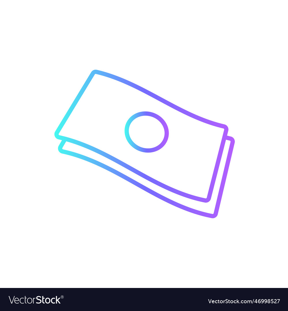 Money business icon with blue duotone style cash