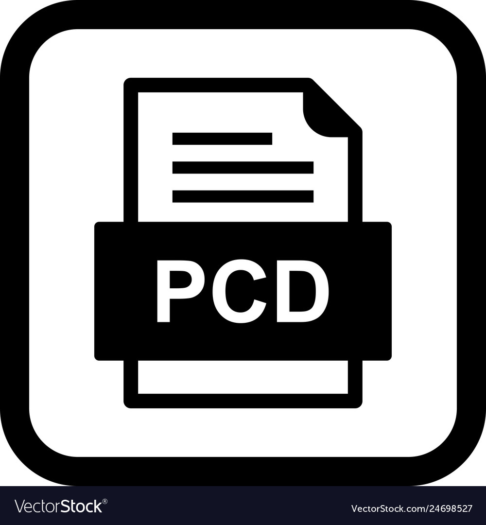Pcd file document icon