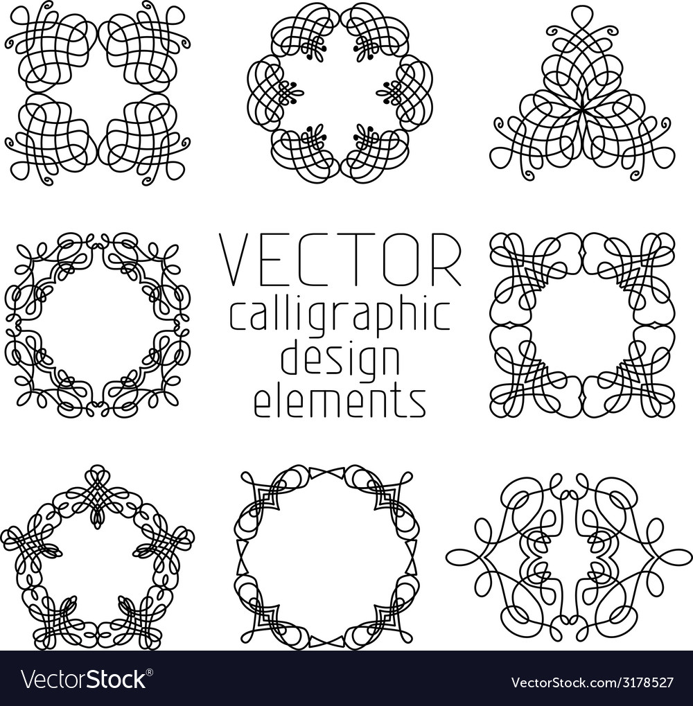 Set of various design elements and page