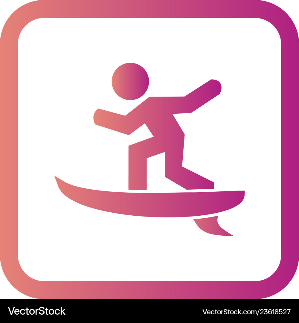 Surf icon Royalty Free Vector Image - VectorStock