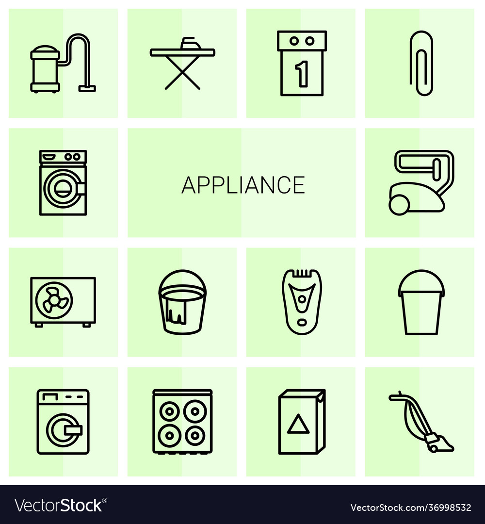 14 appliance icons