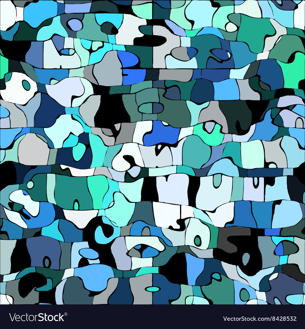 Abstract color mosaic animals pattern