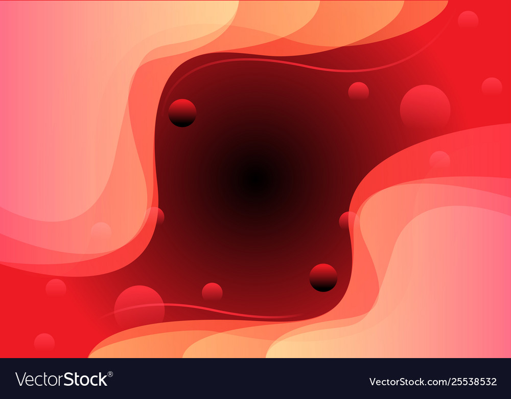 Abstract red soft curve bubble sweet design vector image Abstract red soft curve bubble sweet design
