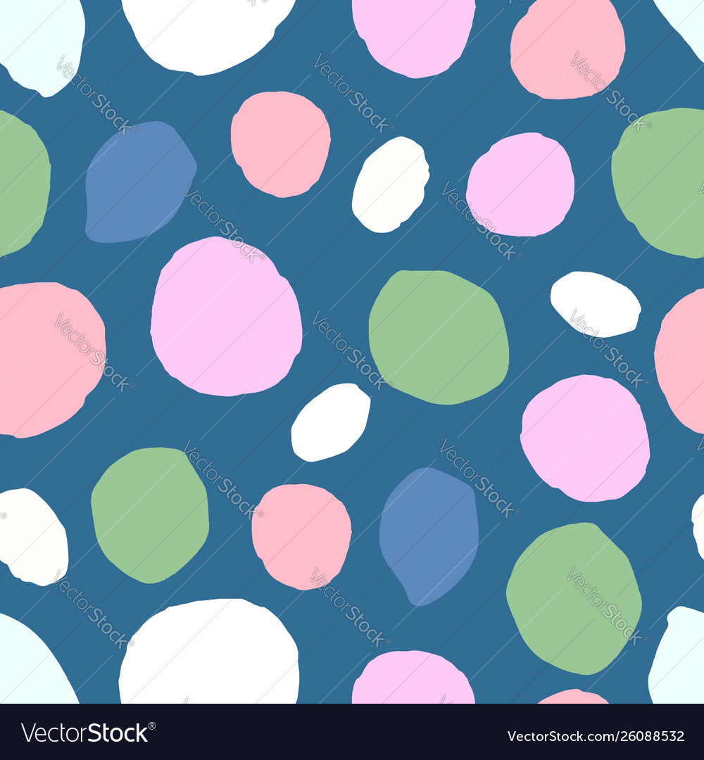 Abstract seamless pattern with colorful circle vector image Abstract seamless pattern with colorful circle