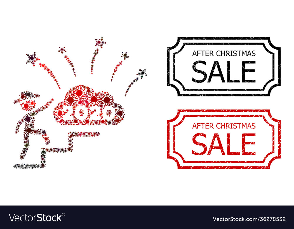 After christmas sale distress rubber stamps