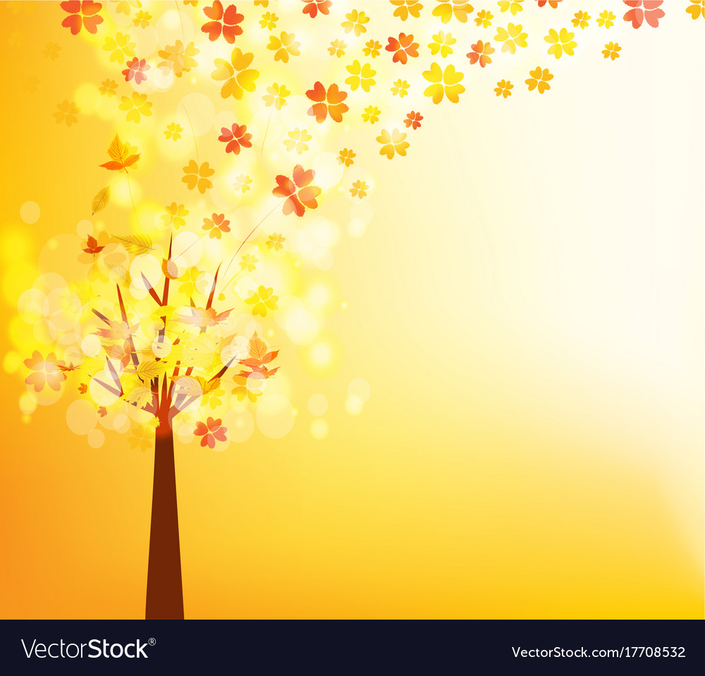 Ein Herbst Design Baum Hintergrund