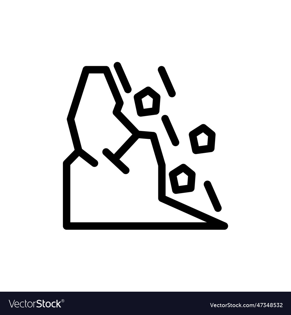 Avalanche icon simple element from natural Vector Image Avalanche icon simple element from natural
