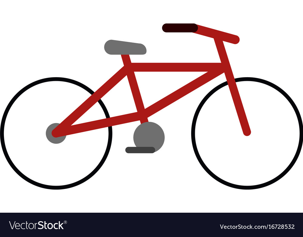 Bike or bicycle icon image Royalty Free Vector Image