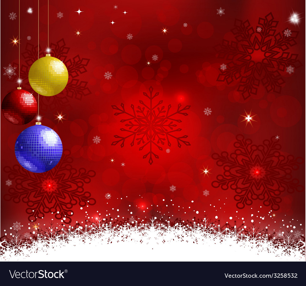 Christmas background with snowflakes