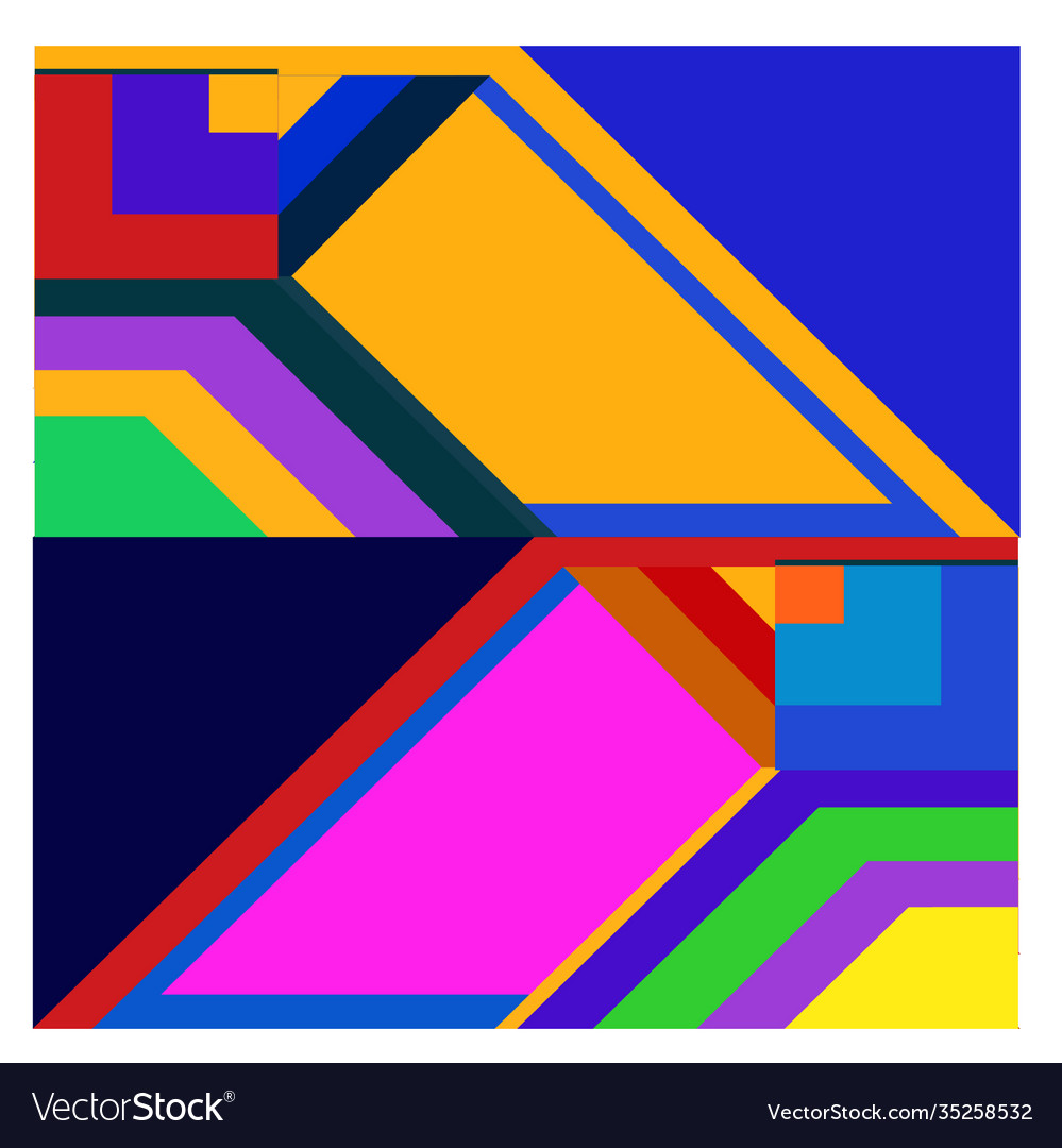 Colorful geometric and curve background pattern Vector Image Colorful geometric and curve background pattern